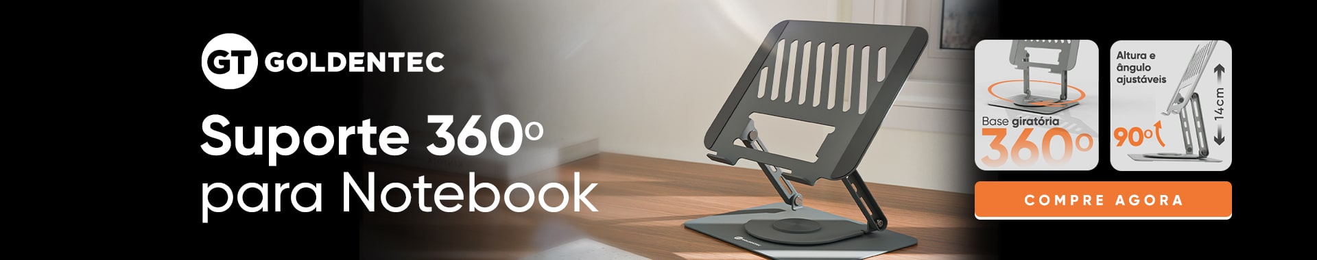 [GT] Suporte 360º para notebook - Destaque